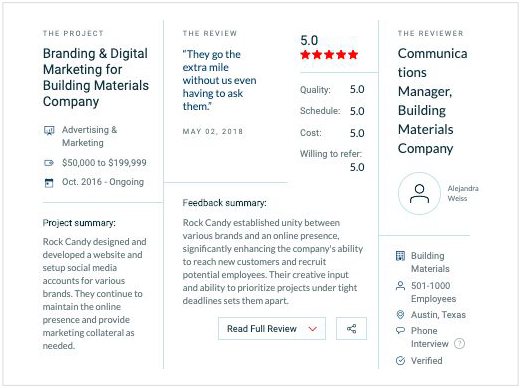 top advertising & marketing agency reviews