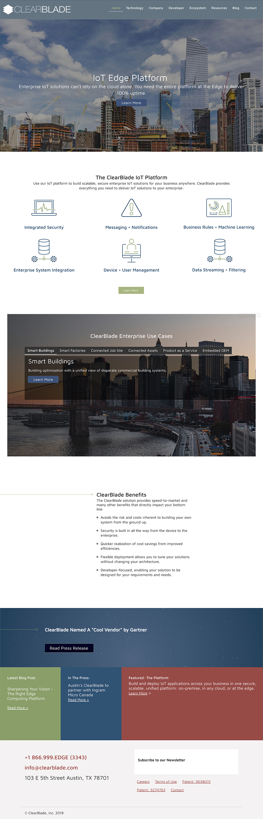 Recent Launch: ClearBlade Before