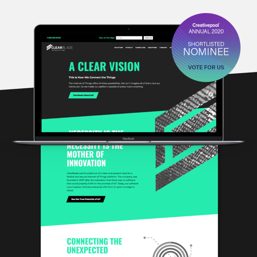 brand identity and website design award