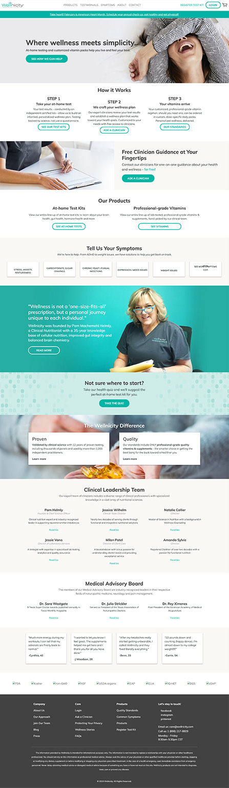 Recent Launch: Wellnicity Before
